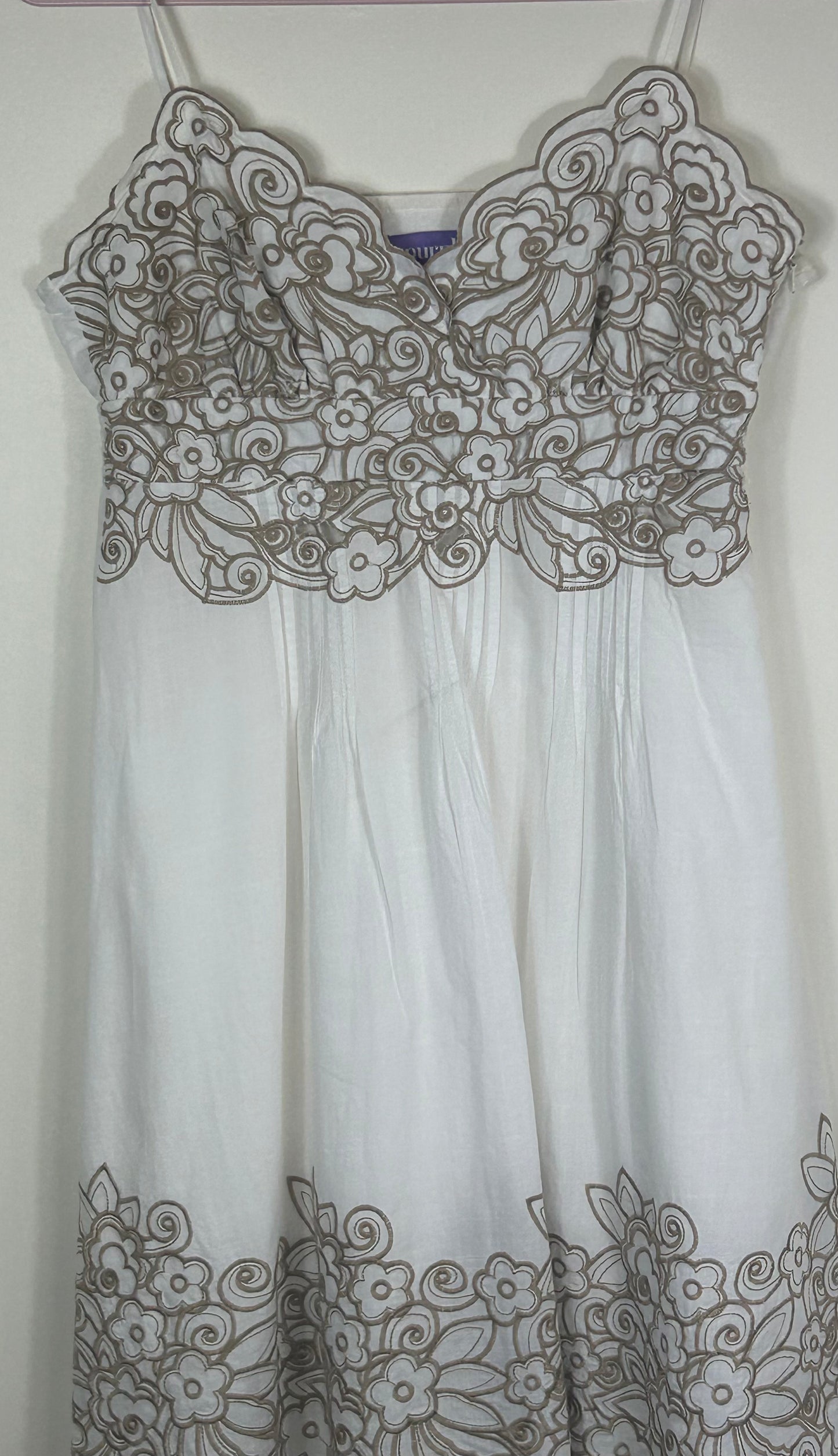 White PURPLE Summer Dress