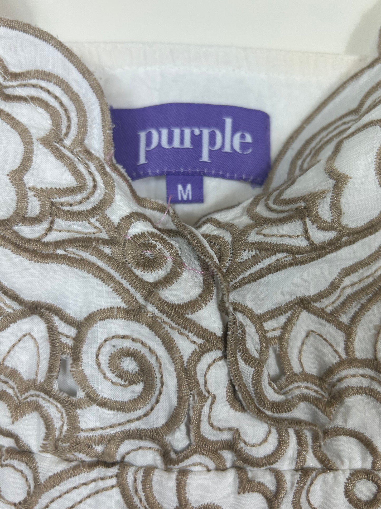 White PURPLE Summer Dress