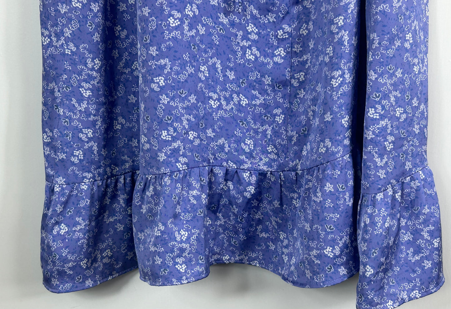 Lilac & White Floral Pattern ZARA Dress