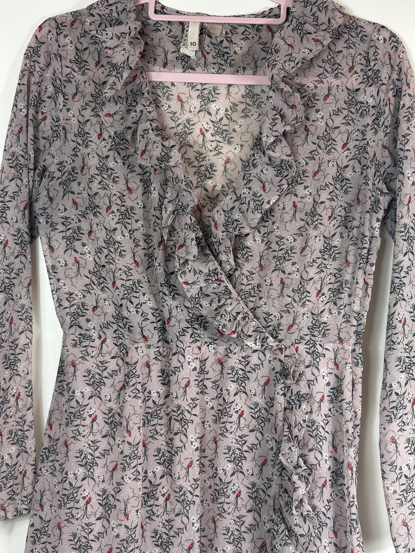 Dusty Pink H&M Patterned Dress