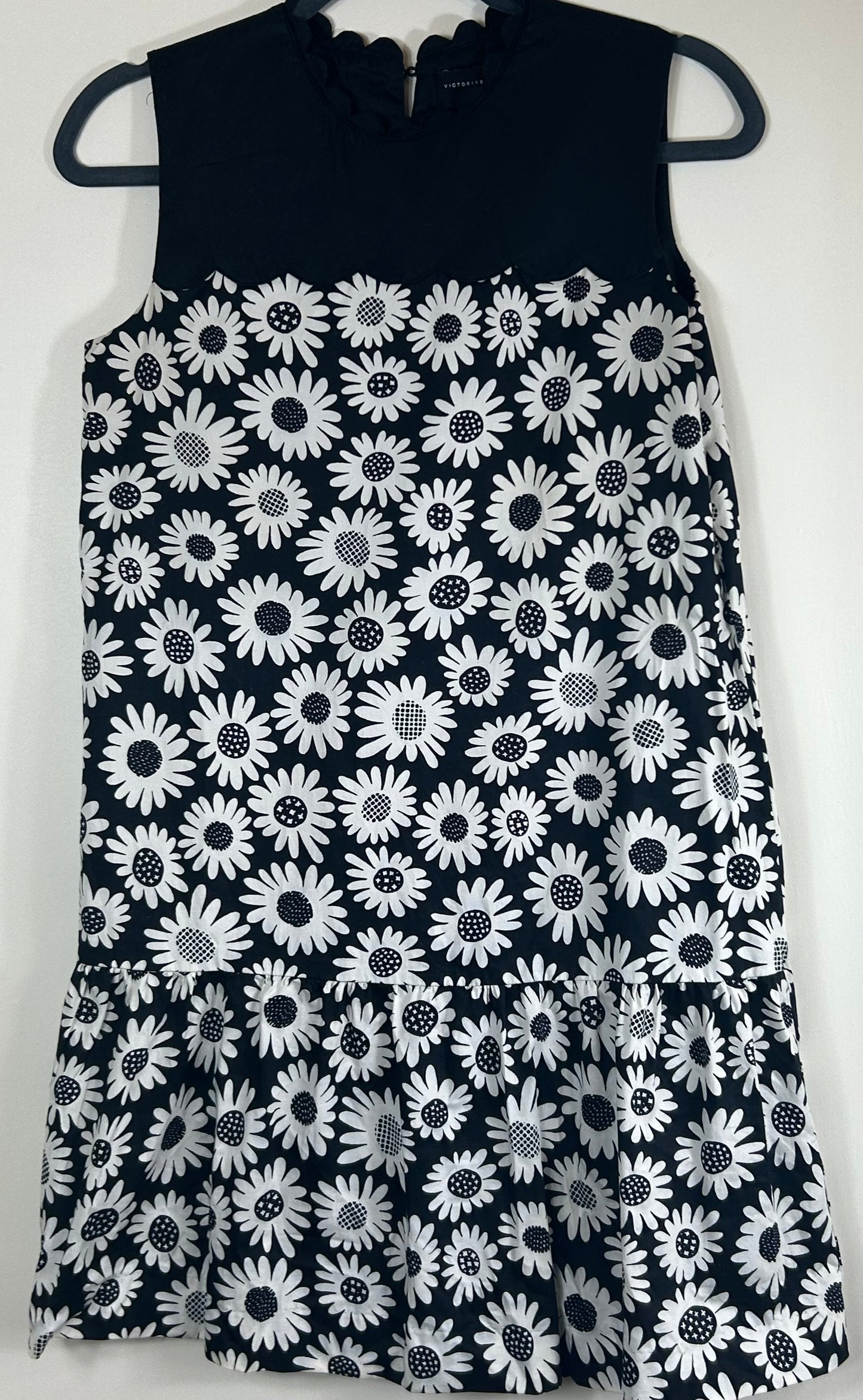Navy. Victoria Beckham Cotton Dress