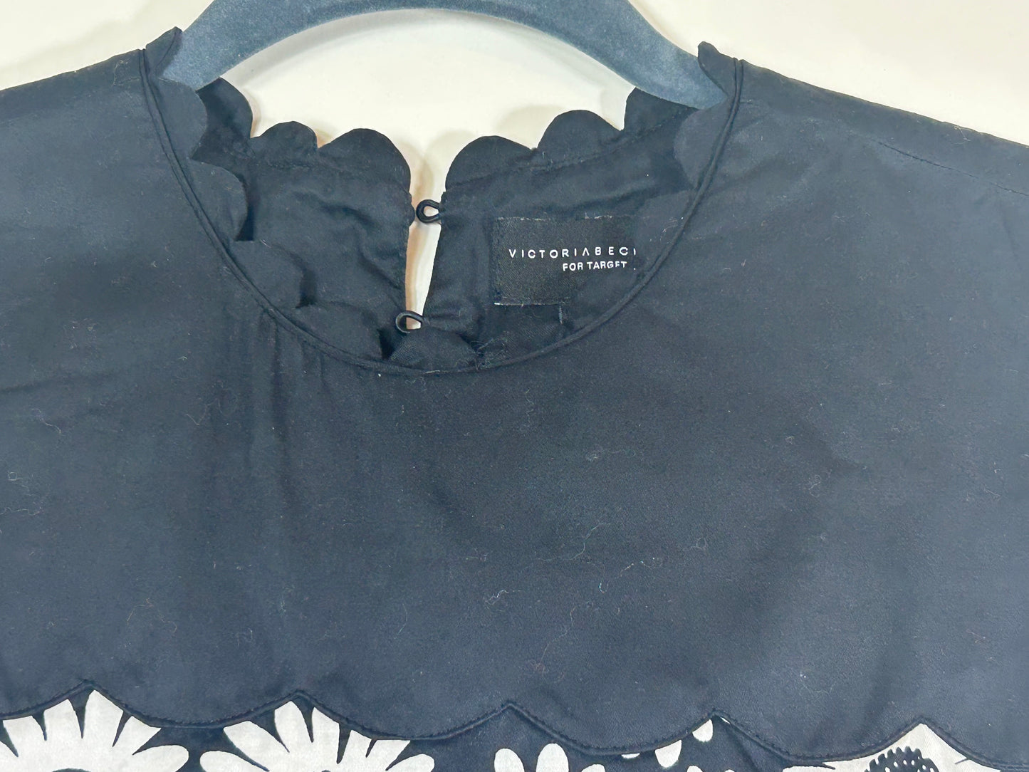 Navy. Victoria Beckham Cotton Dress