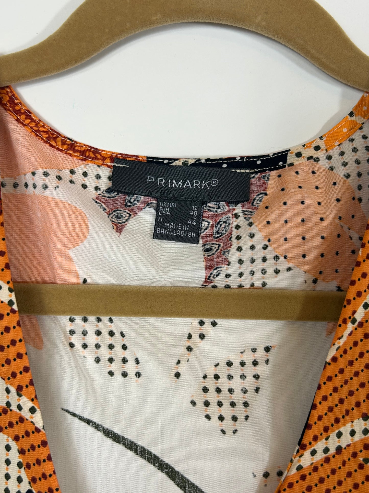 Multi Autumnal Coloured Sleeveless Dress