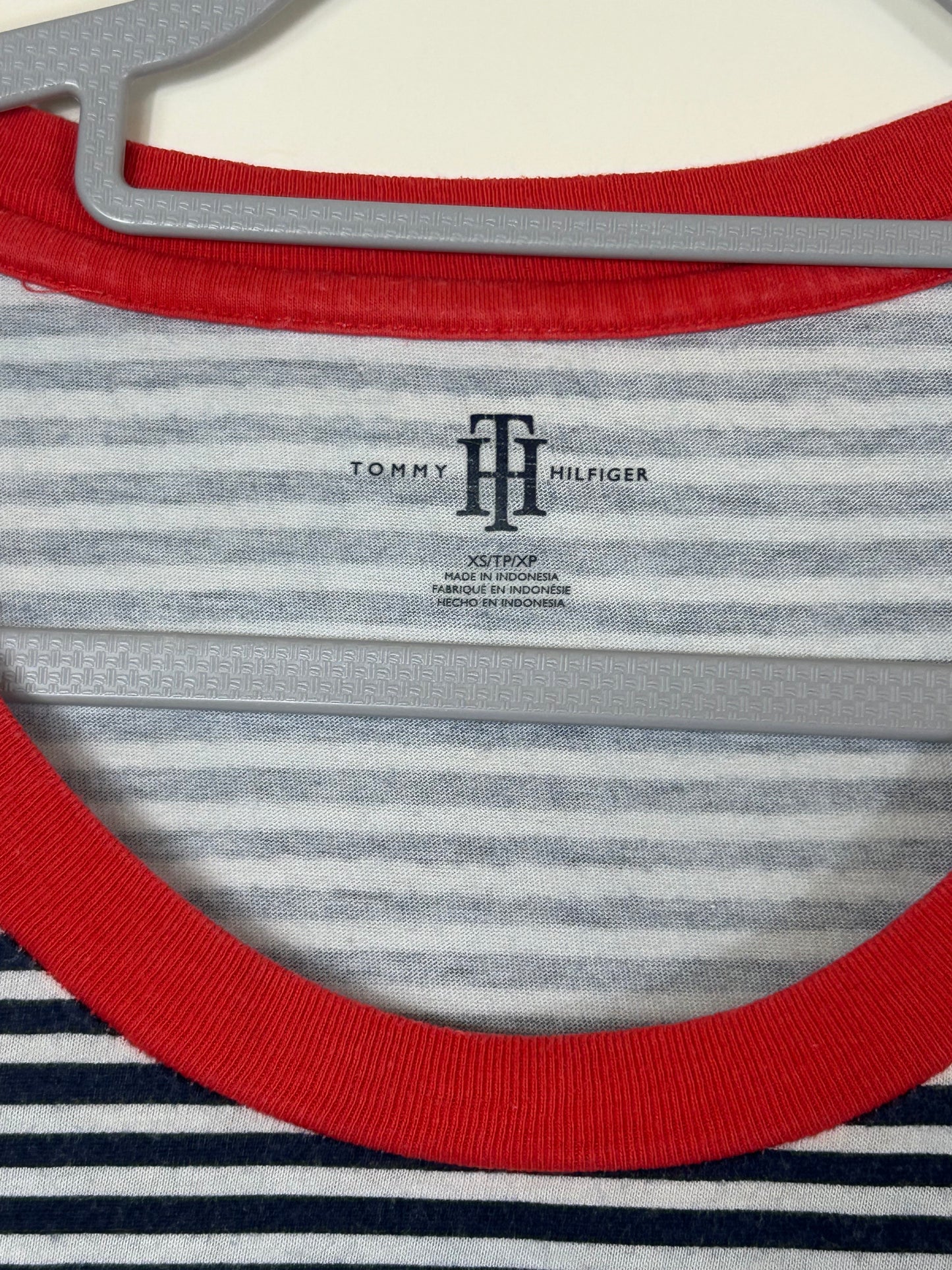 Navy & White Striped Tommy Hilfiger Top