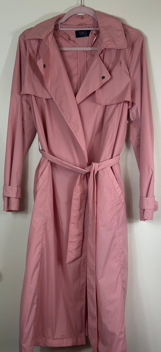 Pink M&S Shower Proof Raincoat