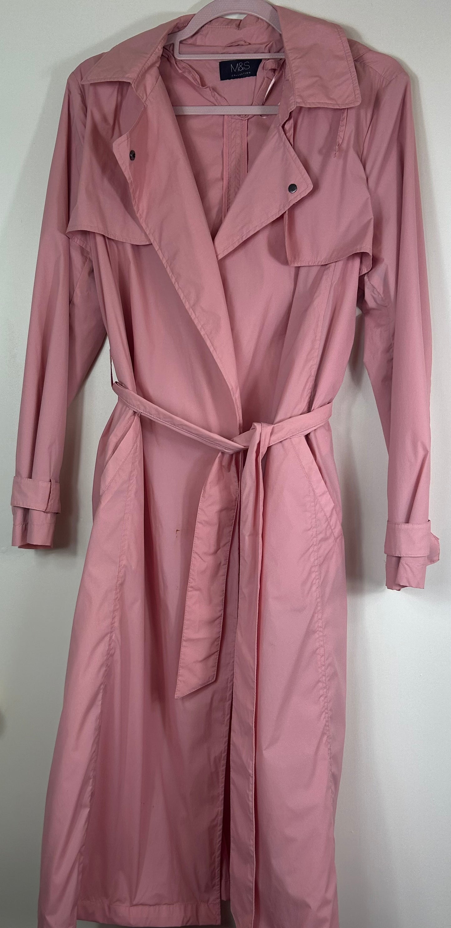 Pink M&S Shower Proof Raincoat