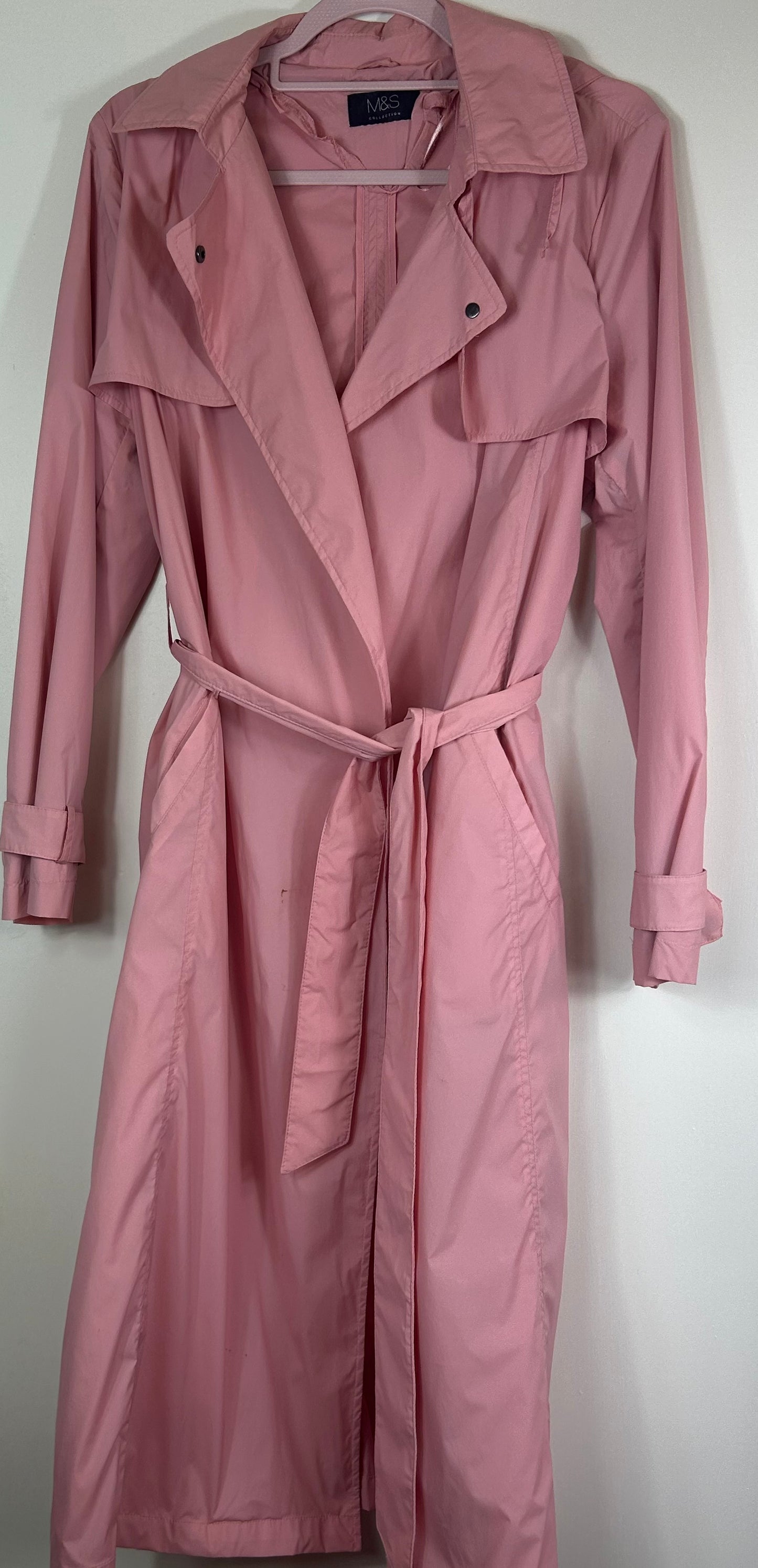 Pink M&S Shower Proof Raincoat