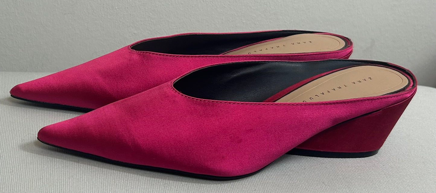 Cerise Pink ZARA Mules