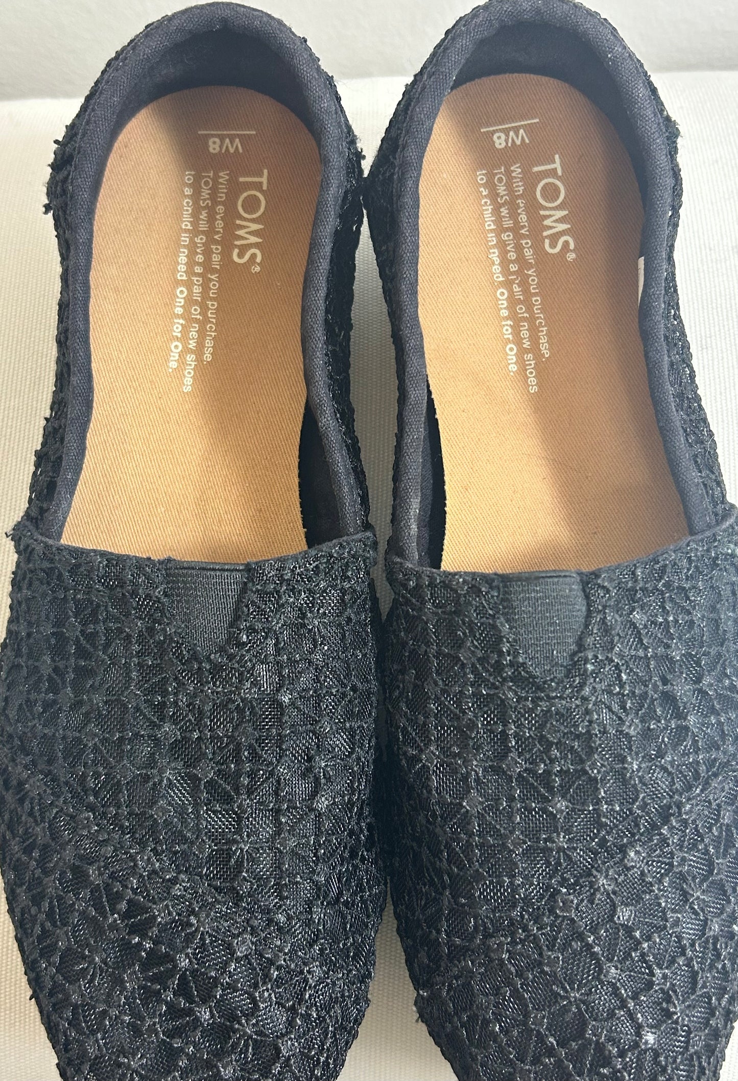 Black TOMS Ladies Shoes