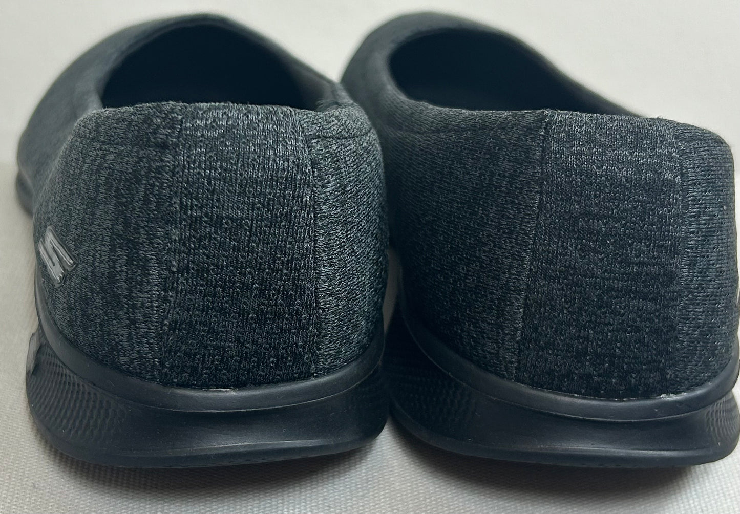 Dark Grey Sketchers Flat Shoes