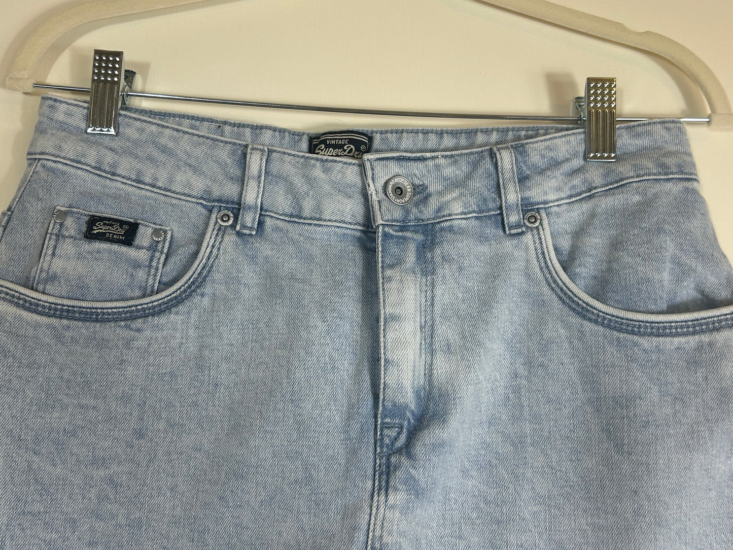 Pale Blue Denim VINTAGE  SUPERDRY Skirt