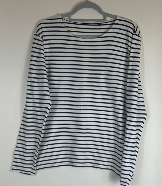 Navy & White SAXNET T Shirt
